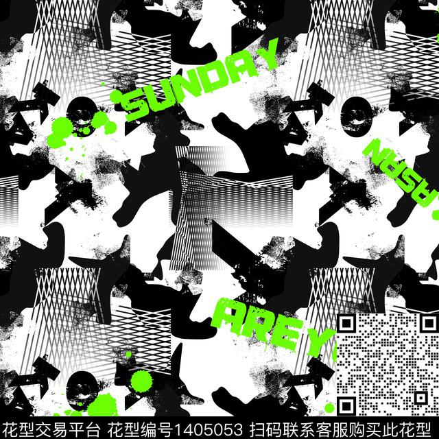 几何男装满版花字母传统印花华亿平台下载（图片编号: 1405053） - 瓦栏（Walan）