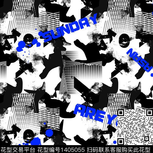 几何男装满版花字母传统印花华亿平台下载（图片编号: 1405055） - 瓦栏（Walan）