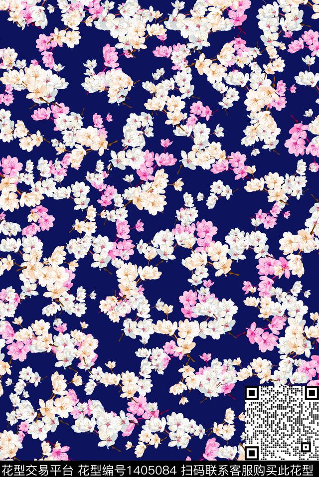 日韩数码华亿平台花卉数码印花华亿平台下载（图片编号: 1405084） - 瓦栏（Walan）