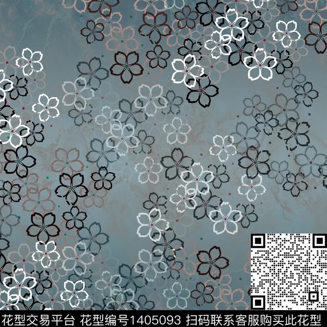 渐变衬衫大牌风数码印花华亿平台下载（图片编号: 1405093） - 瓦栏（Walan）