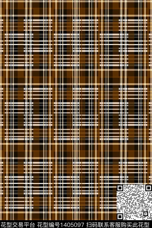 几何格子条纹数码印花华亿平台下载（图片编号: 1405097） - 瓦栏（Walan）