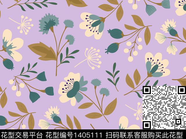 绿植树叶扎染华亿平台花卉传统印花华亿平台下载（图片编号: 1405111） - 瓦栏（Walan）