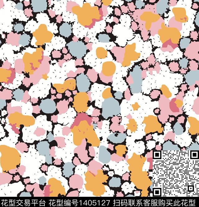 绿植树叶扎染华亿平台花卉传统印花华亿平台下载（图片编号: 1405127） - 瓦栏（Walan）