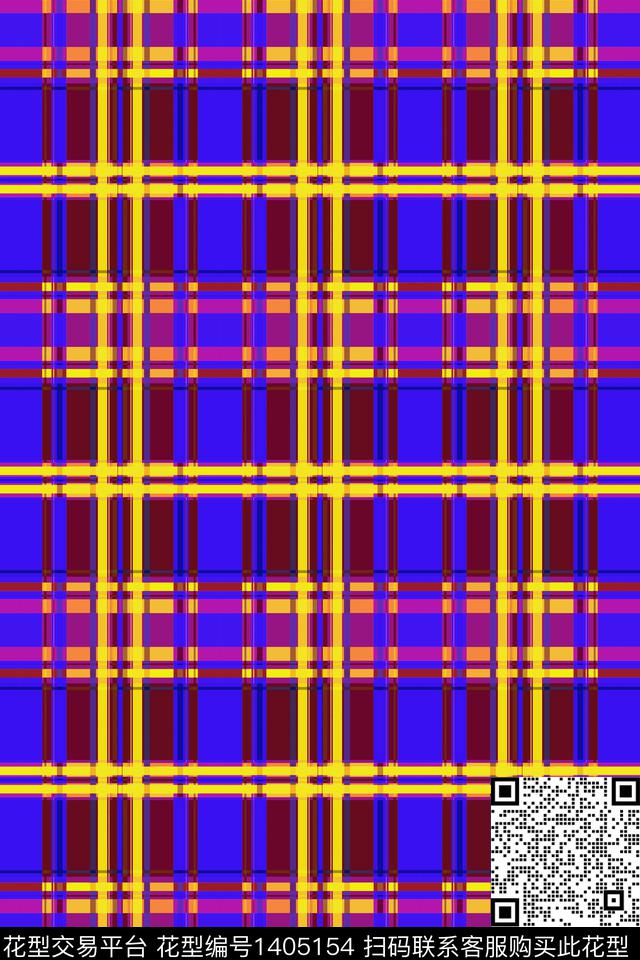 几何格子条纹数码印花华亿平台下载（图片编号: 1405154） - 瓦栏（Walan）