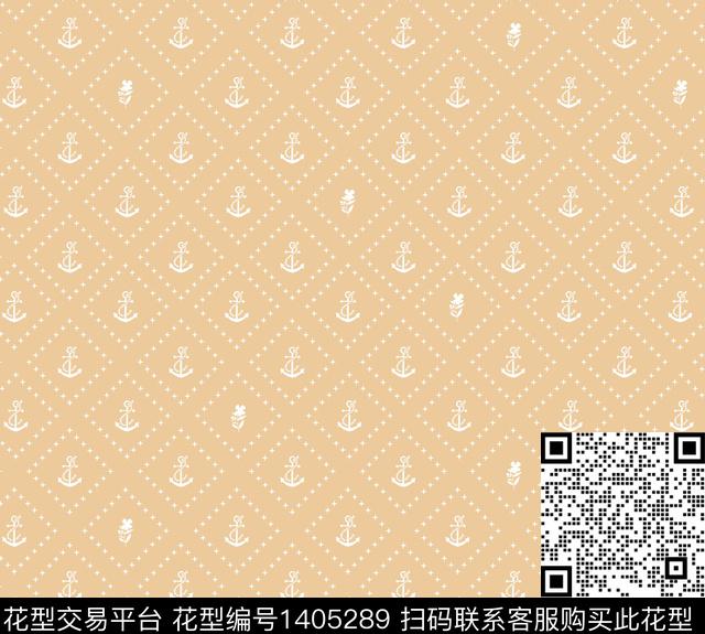 航海几何衬衫数码印花华亿平台下载（图片编号: 1405289） - 瓦栏（Walan）