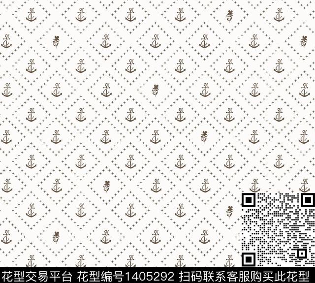 航海几何衬衫数码印花华亿平台下载（图片编号: 1405292） - 瓦栏（Walan）