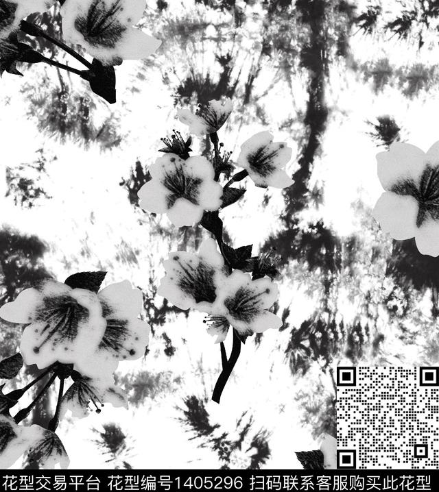 时尚男装抽象数码印花华亿平台下载（图片编号: 1405296） - 瓦栏（Walan）