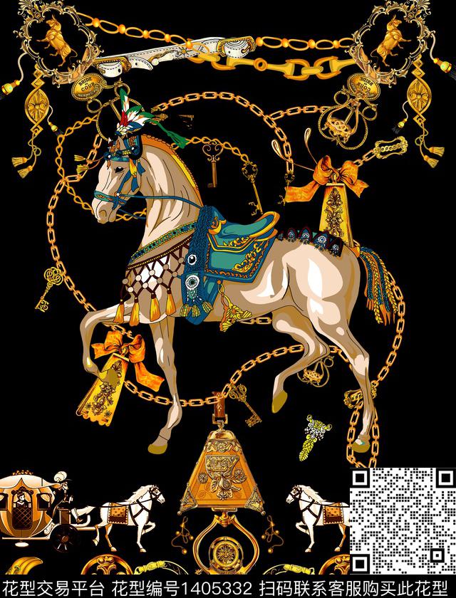 定位花动物大牌风数码印花华亿平台下载（图片编号: 1405332） - 瓦栏（Walan）