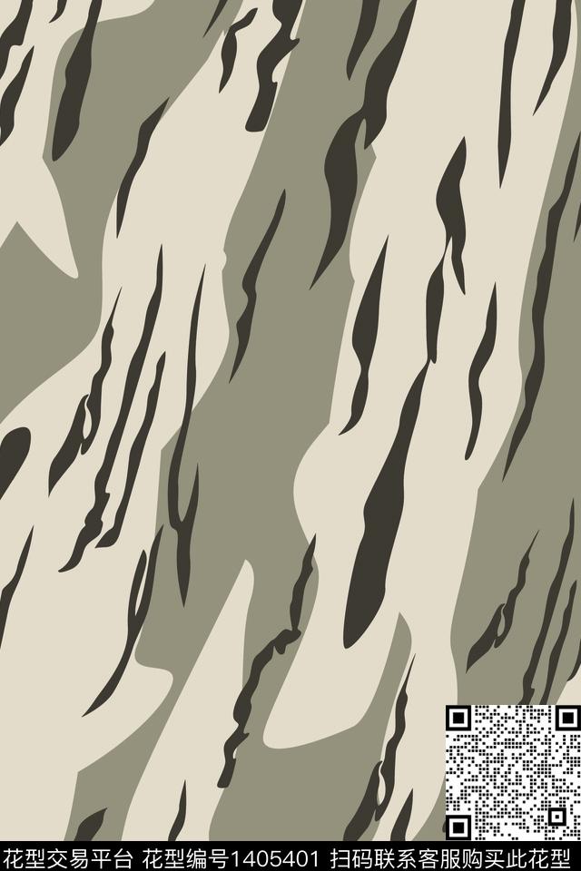 几何线条画动物纹传统印花华亿平台下载（图片编号: 1405401） - 瓦栏（Walan）