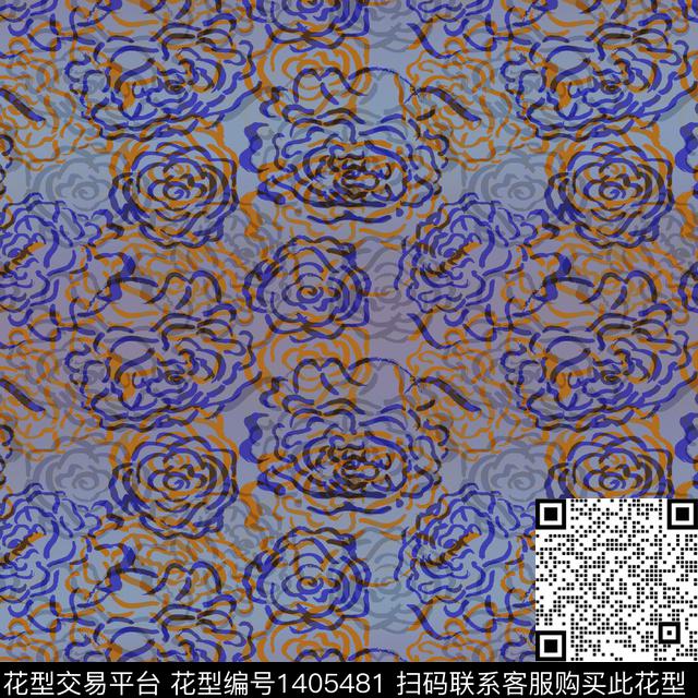 渐变时尚衬衫数码印花华亿平台下载（图片编号: 1405481） - 瓦栏（Walan）