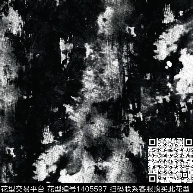 字母迷彩抽象男装数码印花华亿平台下载（图片编号: 1405597） - 瓦栏（Walan）