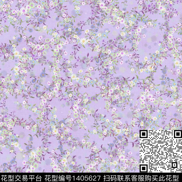 女装花卉小碎花数码印花华亿平台下载（图片编号: 1405627） - 瓦栏（Walan）