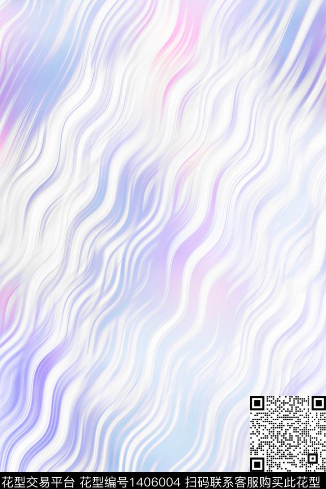 几何肌理扎染华亿平台数码印花华亿平台下载（图片编号: 1406004） - 瓦栏（Walan）