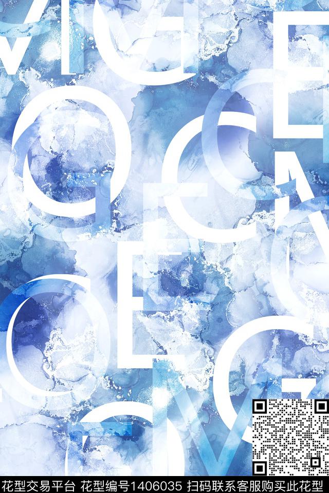 几何字母男装数码印花华亿平台下载（图片编号: 1406035） - 瓦栏（Walan）