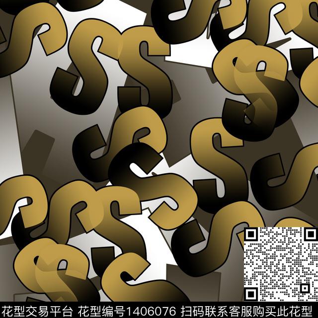 几何男装满版花字母传统印花华亿平台下载（图片编号: 1406076） - 瓦栏（Walan）