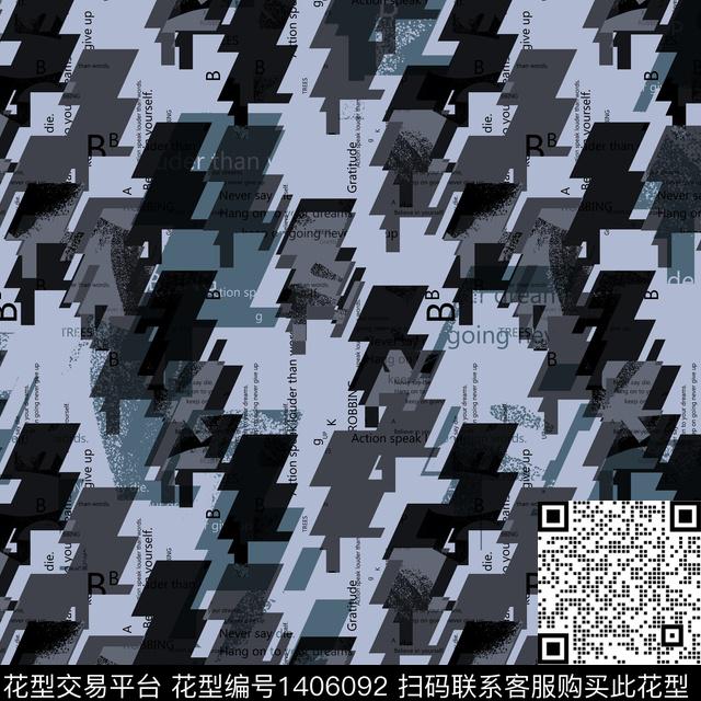 几何男装满版花大牌风传统印花华亿平台下载（图片编号: 1406092） - 瓦栏（Walan）