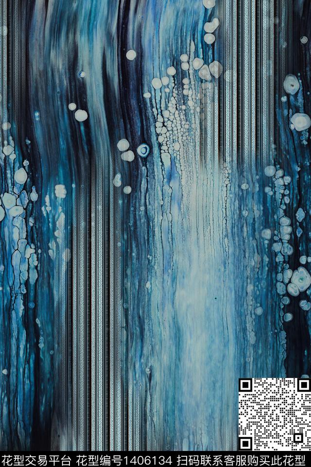 几何大牌风条纹数码印花华亿平台下载（图片编号: 1406134） - 瓦栏（Walan）