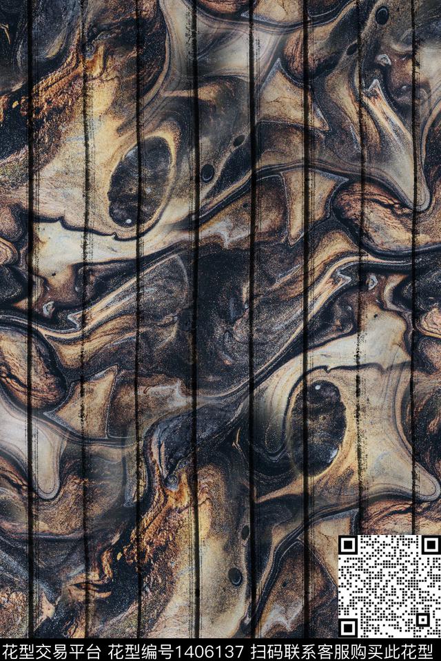 几何大牌风条纹数码印花华亿平台下载（图片编号: 1406137） - 瓦栏（Walan）