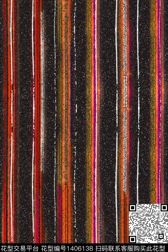 几何大牌风条纹数码印花华亿平台下载（图片编号: 1406138） - 瓦栏（Walan）