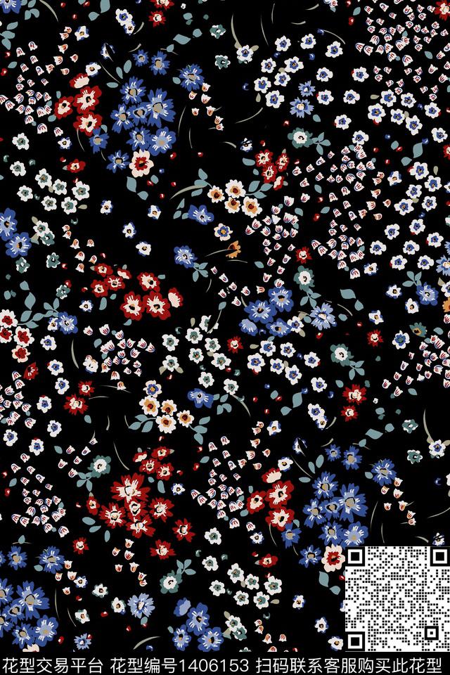 简约雪纺大牌风传统印花华亿平台下载（图片编号: 1406153） - 瓦栏（Walan）