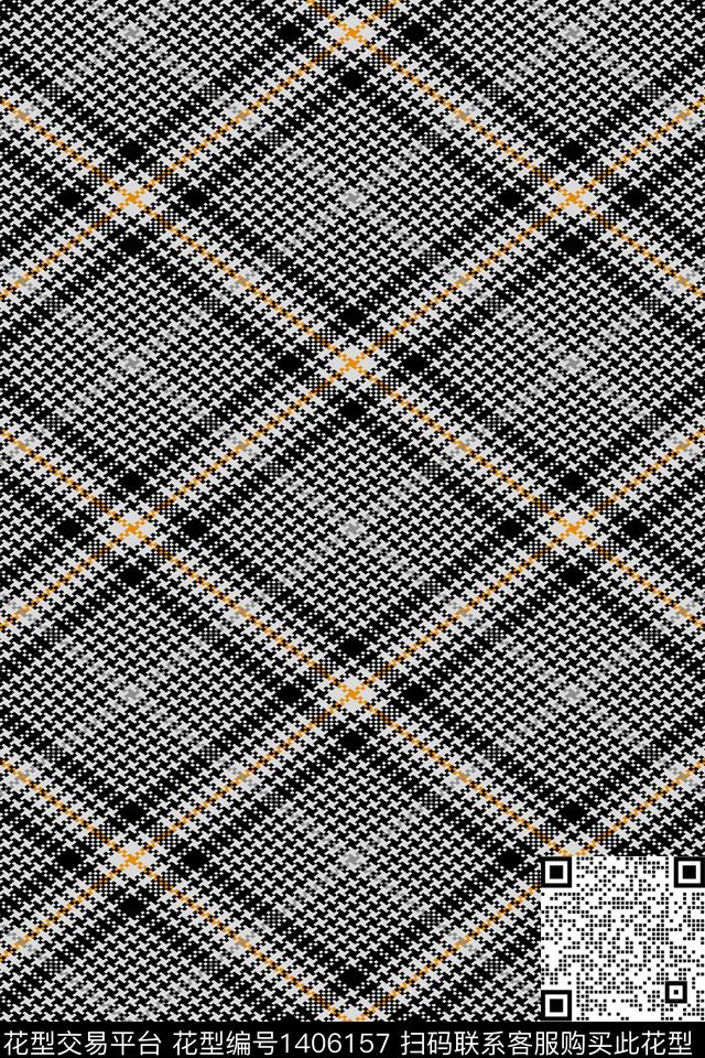 几何简约格子传统印花华亿平台下载（图片编号: 1406157） - 瓦栏（Walan）