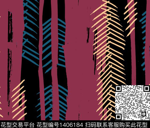 线条几何简约传统印花华亿平台下载（图片编号: 1406184） - 瓦栏（Walan）