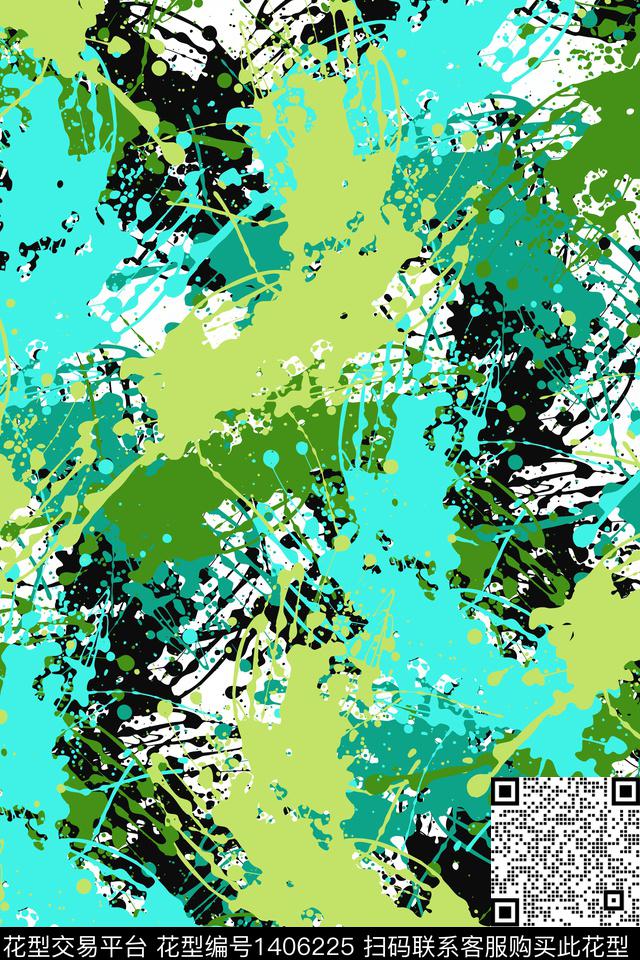 抽象男装家居服户外传统印花华亿平台下载（图片编号: 1406225） - 瓦栏（Walan）