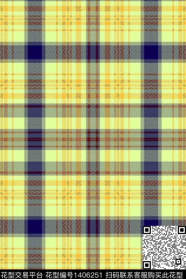 几何格子条纹数码印花华亿平台下载（图片编号: 1406251） - 瓦栏（Walan）