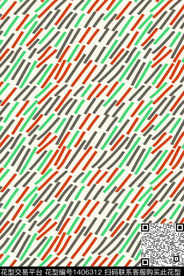 线条年轻女性休闲传统印花华亿平台下载（图片编号: 1406312） - 瓦栏（Walan）