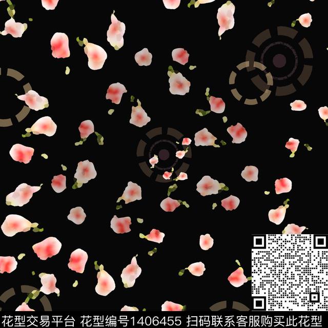 花卉大牌风小碎花数码印花华亿平台下载（图片编号: 1406455） - 瓦栏（Walan）