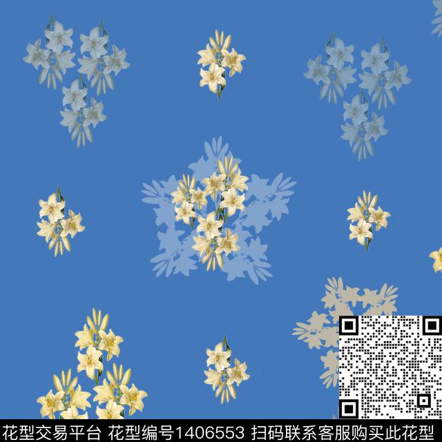 花卉大牌风小碎花传统印花华亿平台下载（图片编号: 1406553） - 瓦栏（Walan）