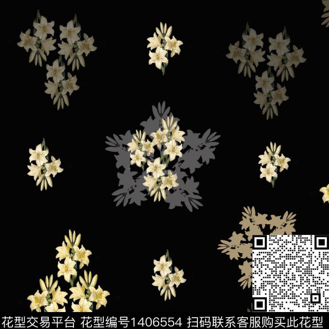 花卉大牌风小碎花传统印花华亿平台下载（图片编号: 1406554） - 瓦栏（Walan）