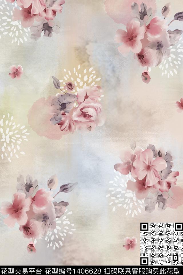 小清新小碎花传统印花华亿平台下载（图片编号: 1406628） - 瓦栏（Walan）