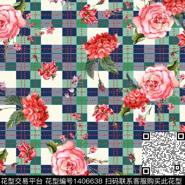 大牌风创意小碎花数码印花华亿平台下载（图片编号: 1406638） - 瓦栏（Walan）