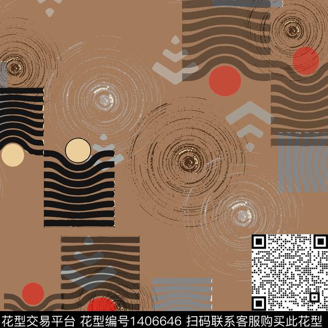 几何字母大牌风传统印花华亿平台下载（图片编号: 1406646） - 瓦栏（Walan）