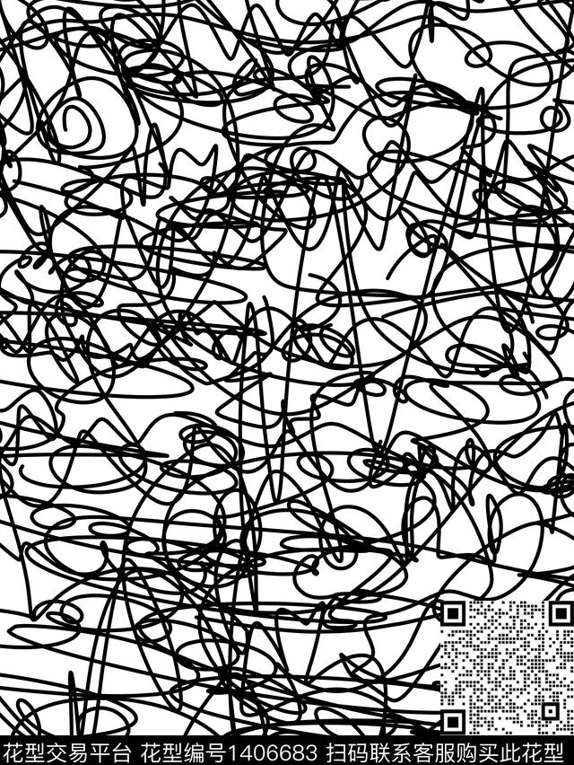 几何牛抽象传统印花华亿平台下载（图片编号: 1406683） - 瓦栏（Walan）