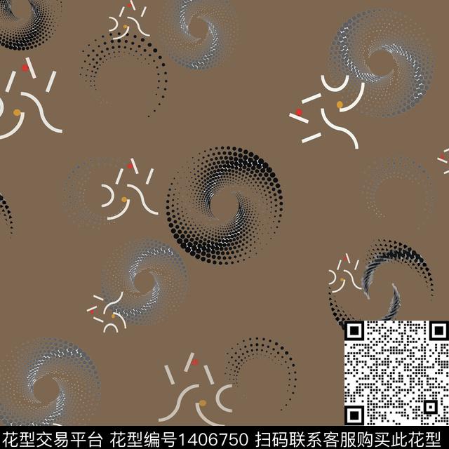 几何字母大牌风数码印花华亿平台下载（图片编号: 1406750） - 瓦栏（Walan）