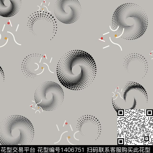 几何字母大牌风数码印花华亿平台下载（图片编号: 1406751） - 瓦栏（Walan）