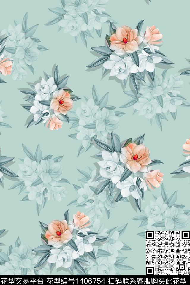 女装旗袍中国风传统印花华亿平台下载（图片编号: 1406754） - 瓦栏（Walan）