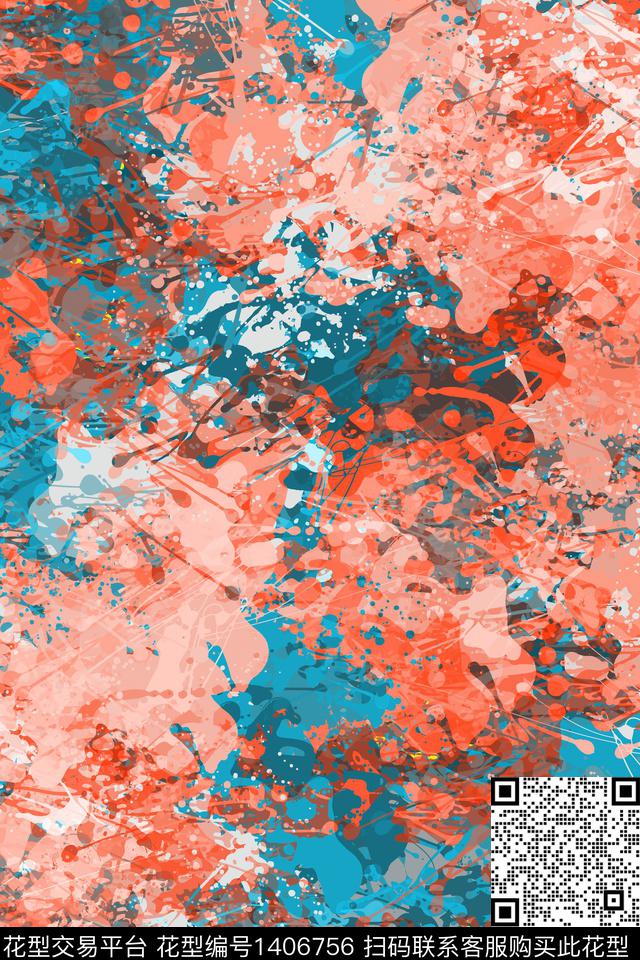 抽象男装家居服户外传统印花华亿平台下载（图片编号: 1406756） - 瓦栏（Walan）