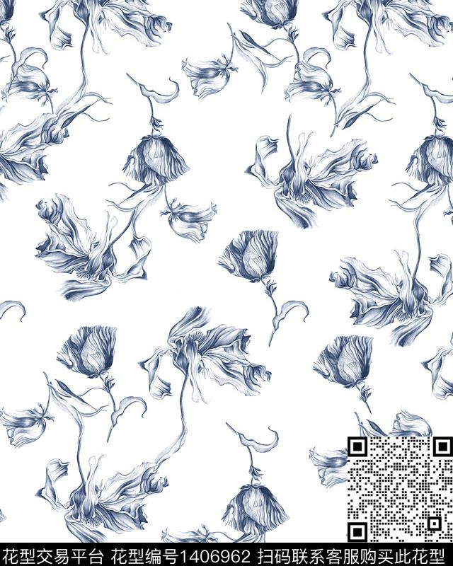 连衣裙趋势华亿平台黑白华亿平台传统印花华亿平台下载（图片编号: 1406962） - 瓦栏（Walan）