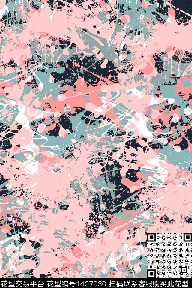 抽象男装家居服户外传统印花华亿平台下载（图片编号: 1407030） - 瓦栏（Walan）