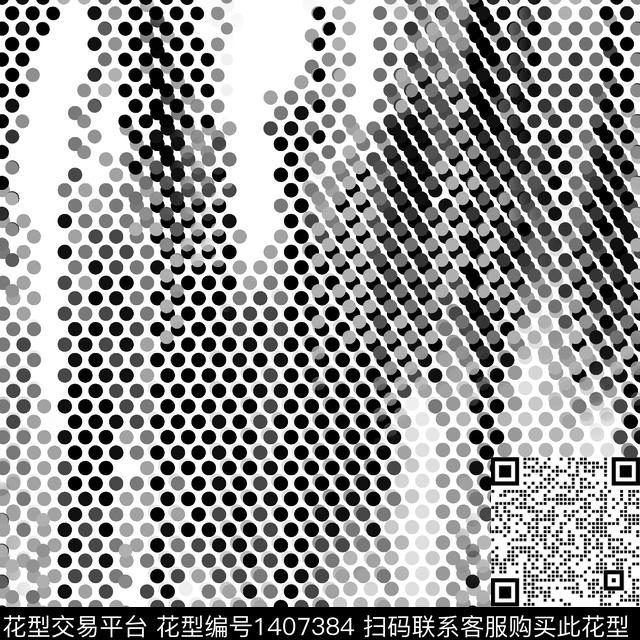 几何时尚大牌风数码印花华亿平台下载（图片编号: 1407384） - 瓦栏（Walan）