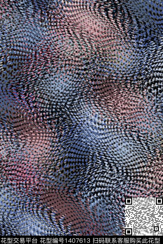 抽象男装家居服户外数码印花华亿平台下载（图片编号: 1407613） - 瓦栏（Walan）