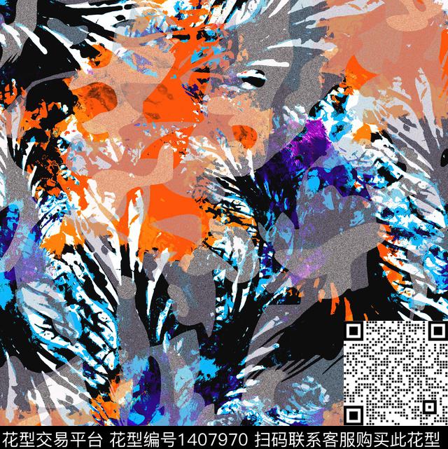 定位花女装花卉数码印花华亿平台下载（图片编号: 1407970） - 瓦栏（Walan）