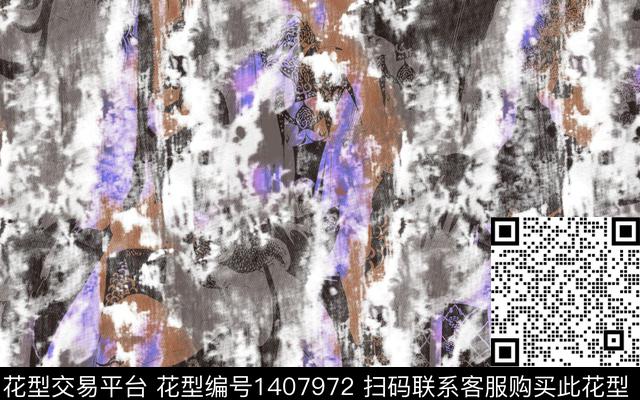 定位花女装花卉数码印花华亿平台下载（图片编号: 1407972） - 瓦栏（Walan）