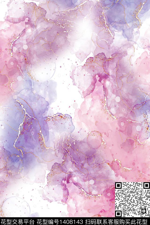 肌理扎染华亿平台大牌风数码印花华亿平台下载（图片编号: 1408143） - 瓦栏（Walan）