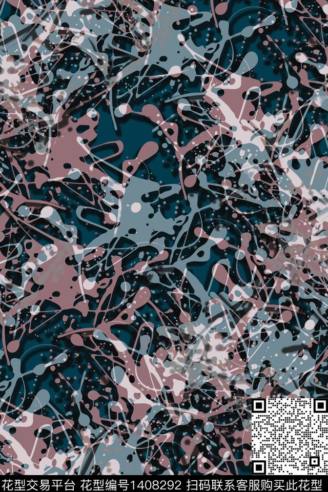 抽象男装家居服户外传统印花华亿平台下载（图片编号: 1408292） - 瓦栏（Walan）