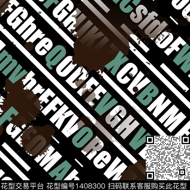 几何男装满版花字母传统印花华亿平台下载（图片编号: 1408300） - 瓦栏（Walan）