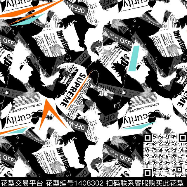 几何男装满版花大牌风传统印花华亿平台下载（图片编号: 1408302） - 瓦栏（Walan）